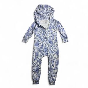 Posh Peanut Purple and White Floral Onesie 18-24M New